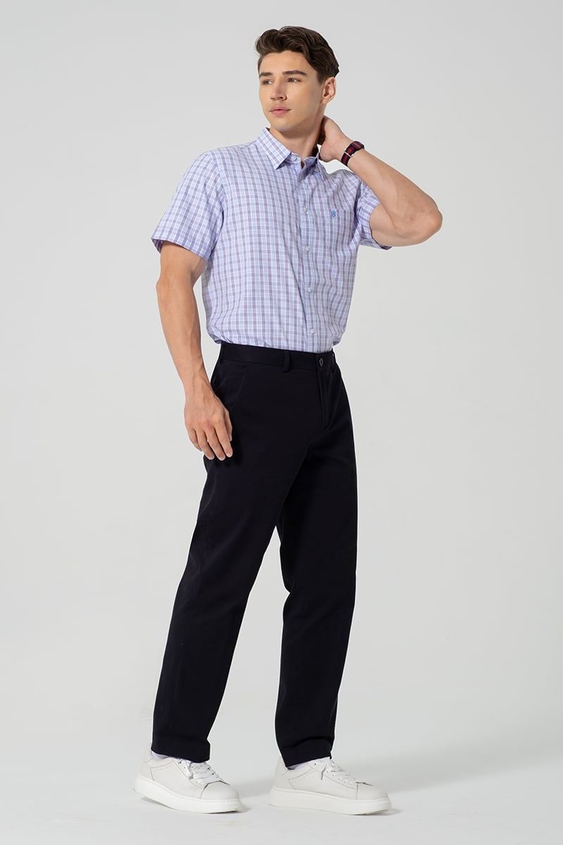  Áo Sơ Mi Nam Tay Ngắn Form Ôm WS25SS33P-SDBB 