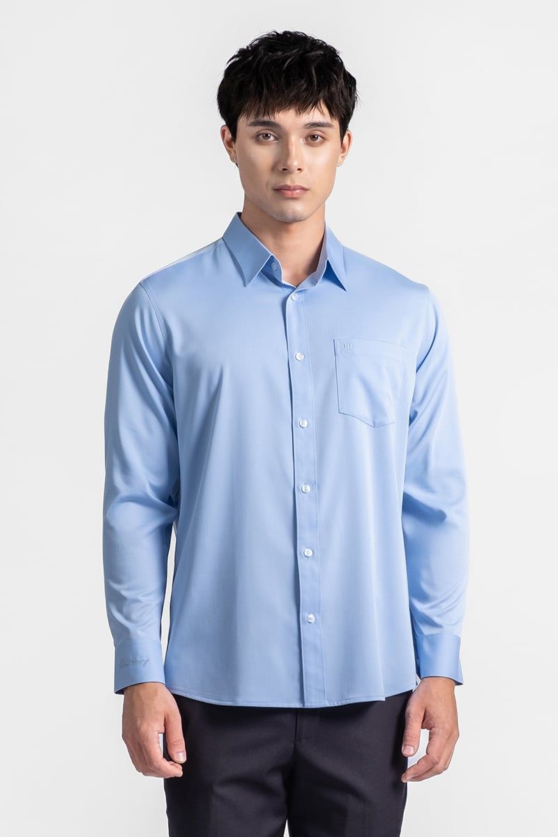  Áo Sơ Mi Nam Tay Dài Form Ôm WS26ES52P-LDBB 