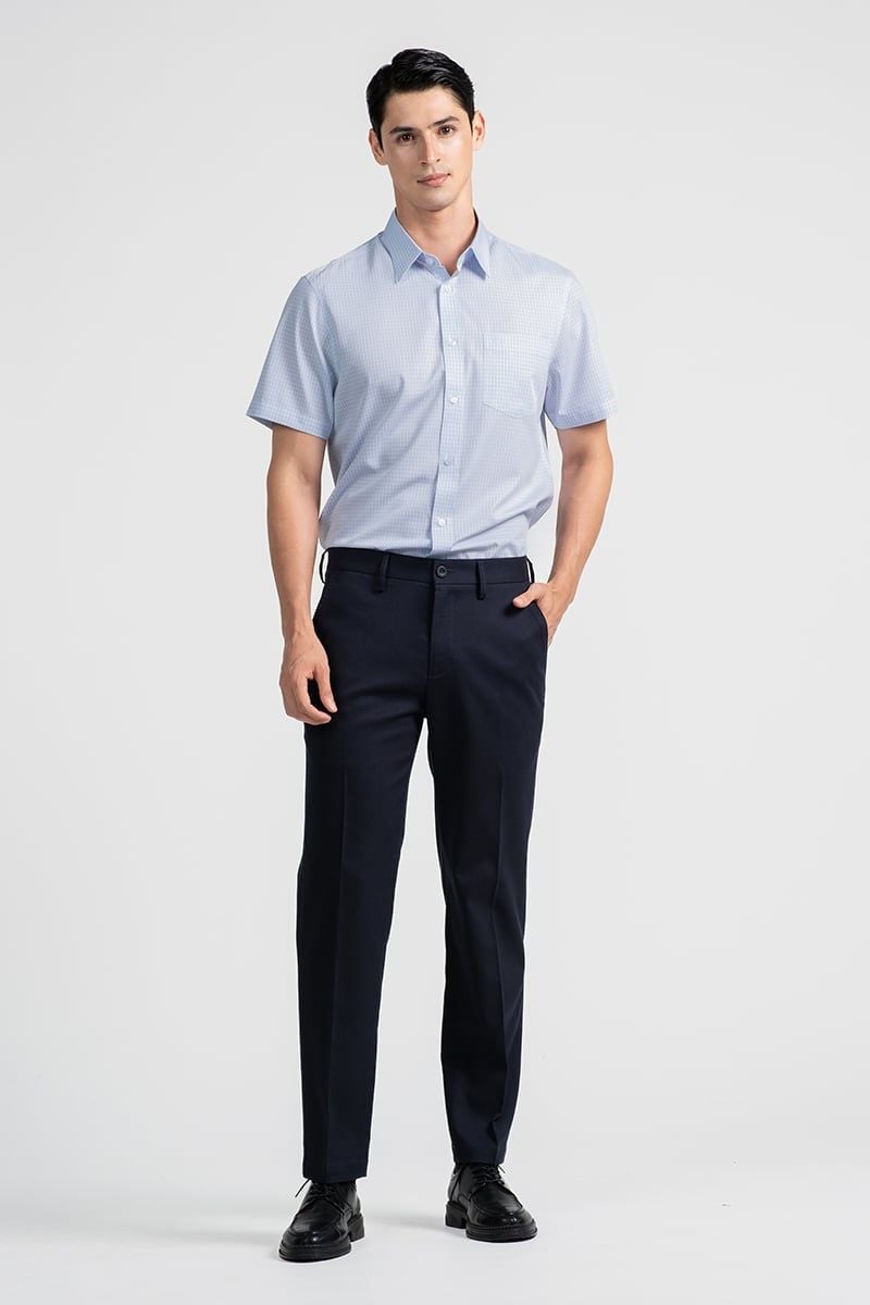  Áo Sơ Mi Nam Tay Ngắn Form Ôm WS26FH18G-SDBB 