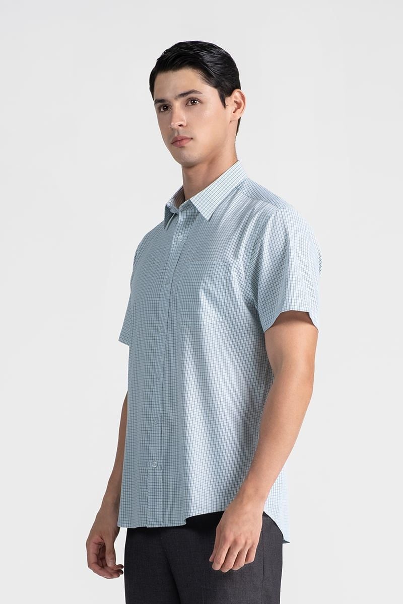  Áo Sơ Mi Nam Tay Ngắn Form Ôm WS26FH18G-SDBB 