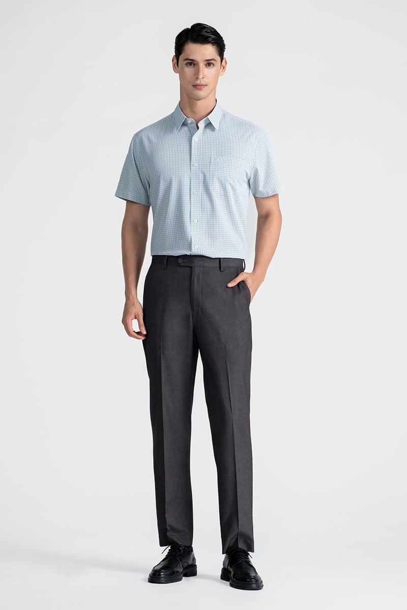  Áo Sơ Mi Nam Tay Ngắn Form Ôm WS26FH18G-SDBB 