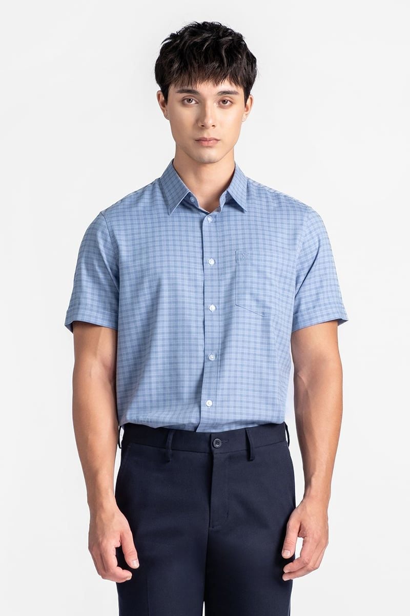  Áo Sơ Mi Nam Tay Ngắn Form Ôm WS26FH25M-SD 