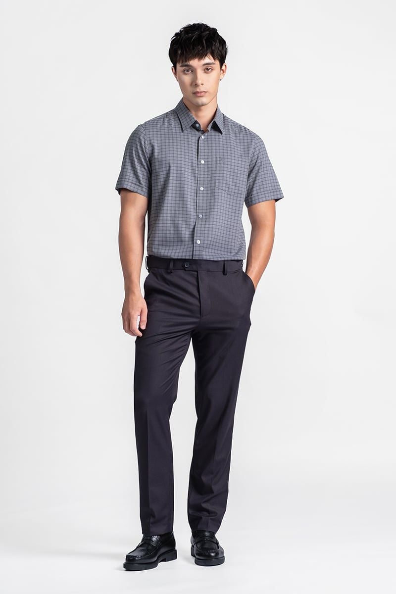  Áo Sơ Mi Nam Tay Ngắn Form Ôm WS26FH25M-SD 