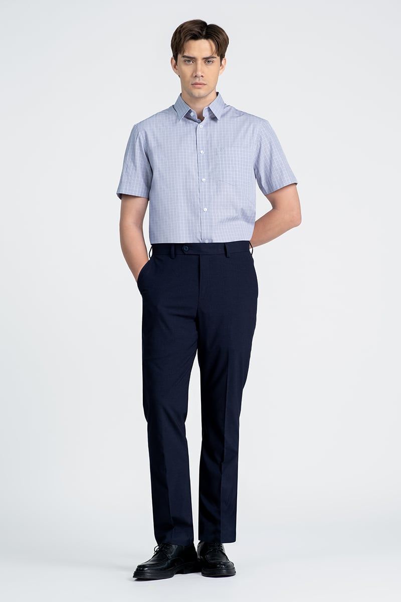  Áo Sơ Mi Nam Tay Ngắn Form Ôm WS26SS01P-SDBB 