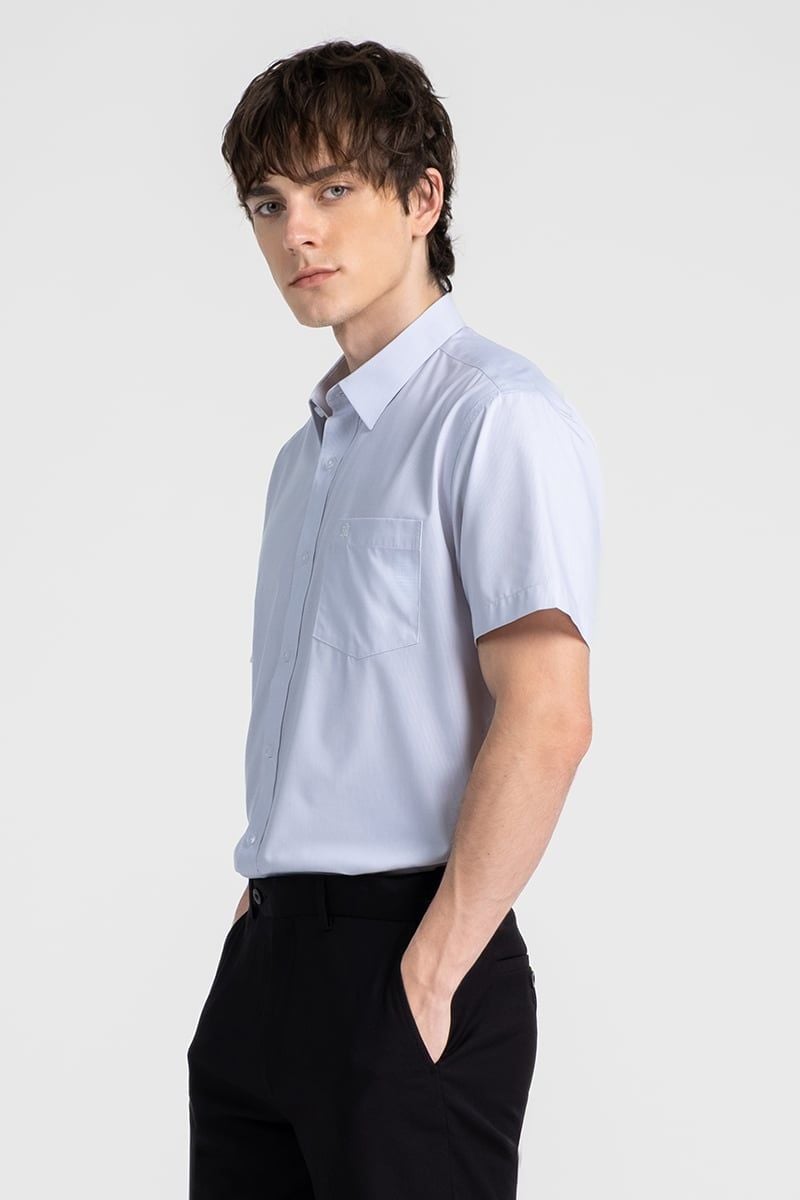  Áo Sơ Mi Nam Tay Ngắn Form Ôm WS26SS04P-SDBB 