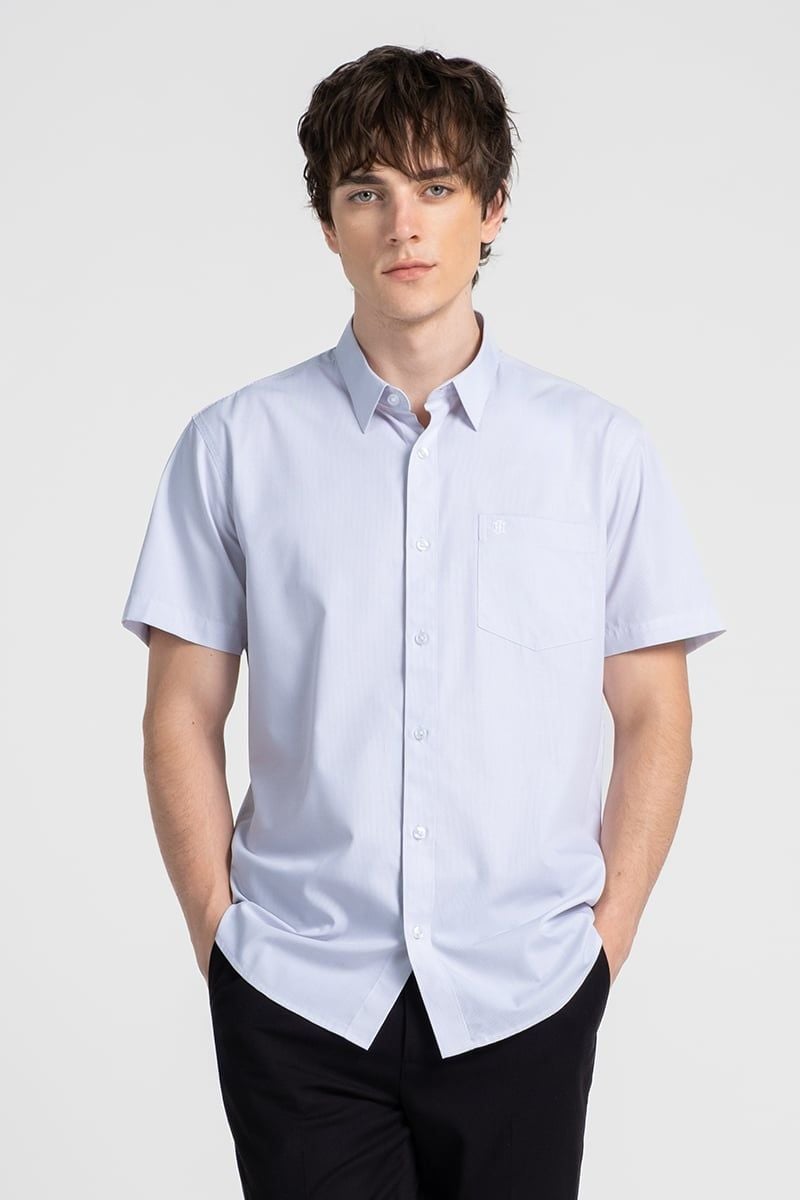  Áo Sơ Mi Nam Tay Ngắn Form Ôm WS26SS04P-SDBB 