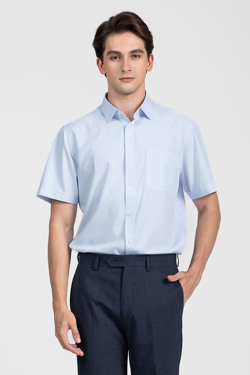  Áo Sơ Mi Nam Tay Ngắn Form Ôm WS26SS06T-SDBB 