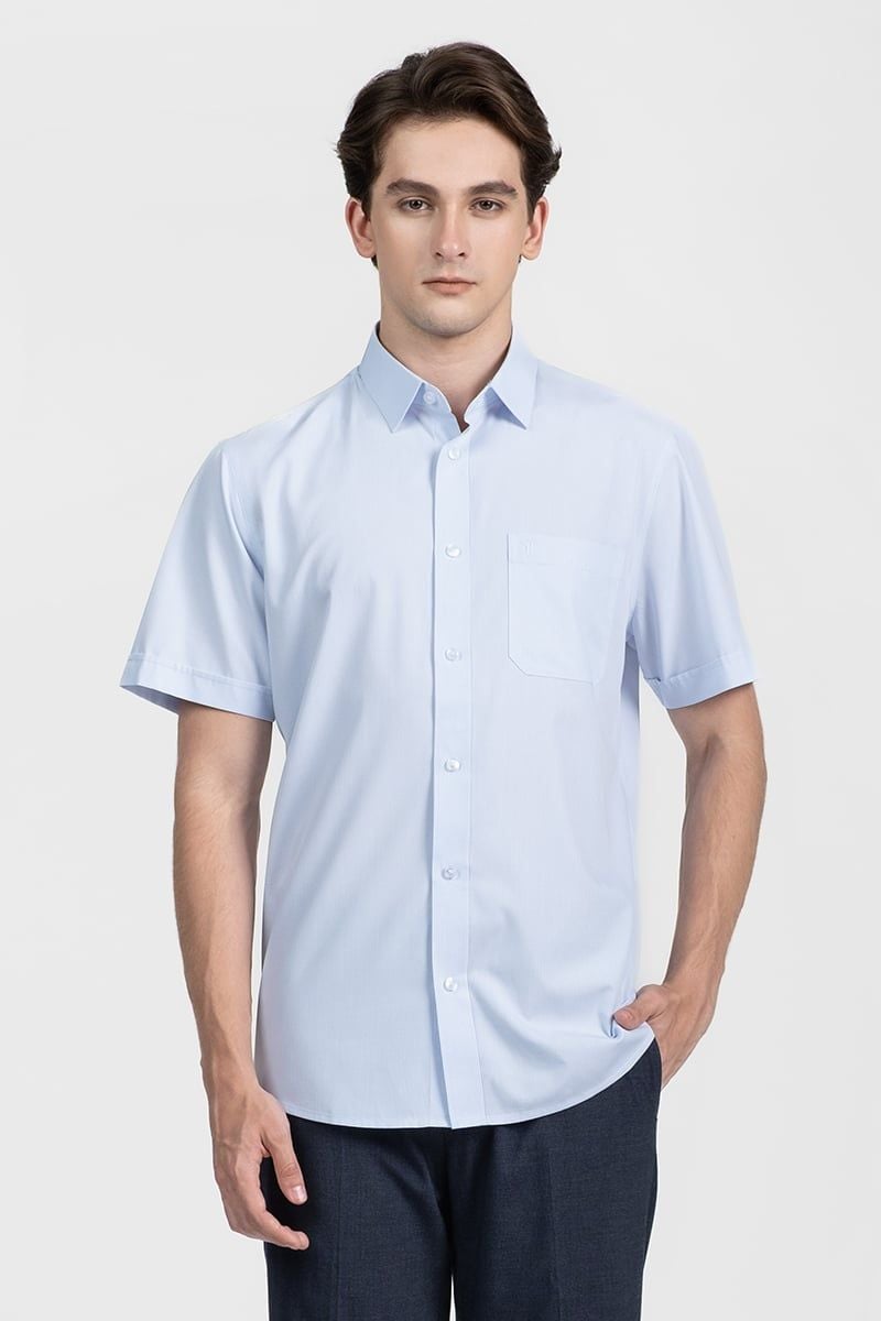  Áo Sơ Mi Nam Tay Ngắn Form Ôm WS26SS06T-SDBB 