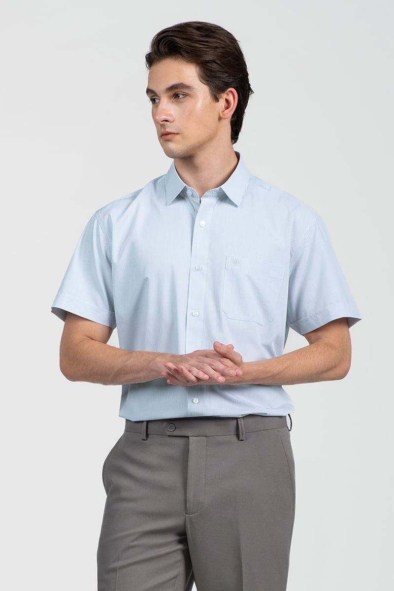  Áo Sơ Mi Nam Tay Ngắn Form Ôm WS26SS06T-SDBB 