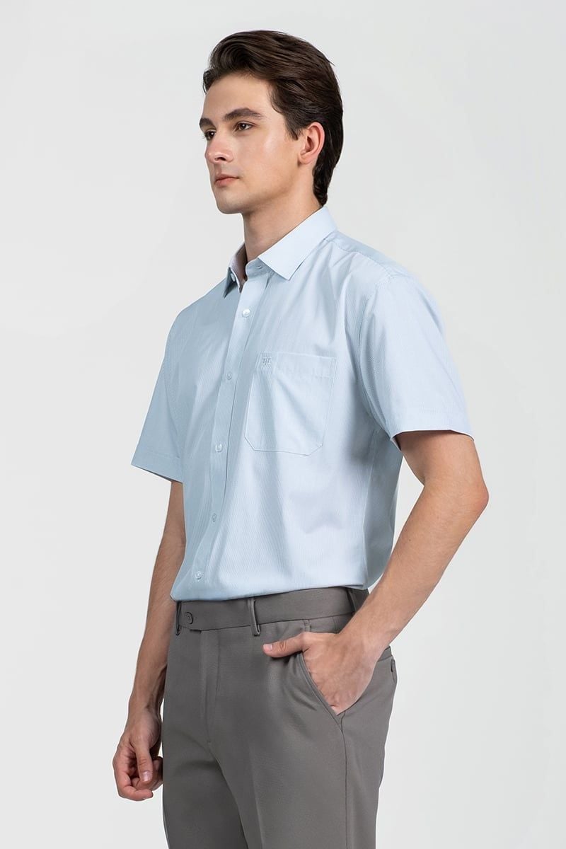  Áo Sơ Mi Nam Tay Ngắn Form Ôm WS26SS06T-SDBB 