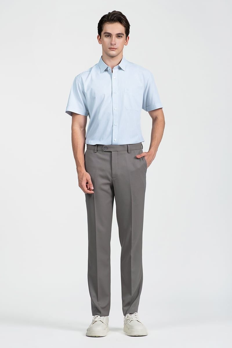  Áo Sơ Mi Nam Tay Ngắn Form Ôm WS26SS06T-SDBB 