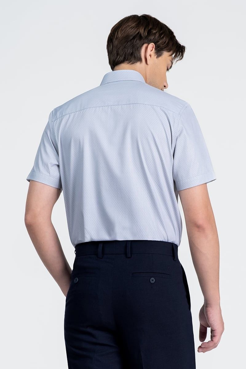 Áo Sơ Mi Nam Tay Ngắn Form Ôm WS26SS08G-SDBB 