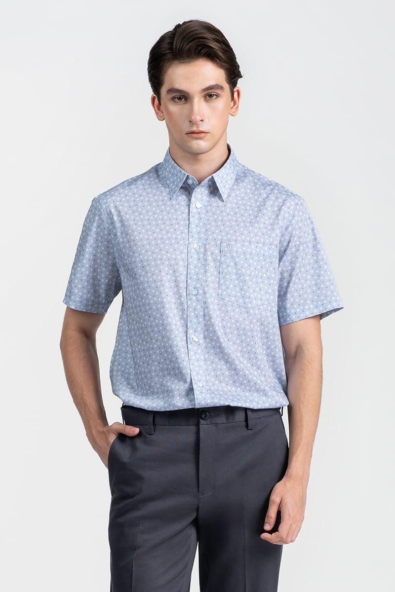  Áo Sơ Mi Nam Tay Ngắn Comfort Fit WS26SS10G-CFBB 