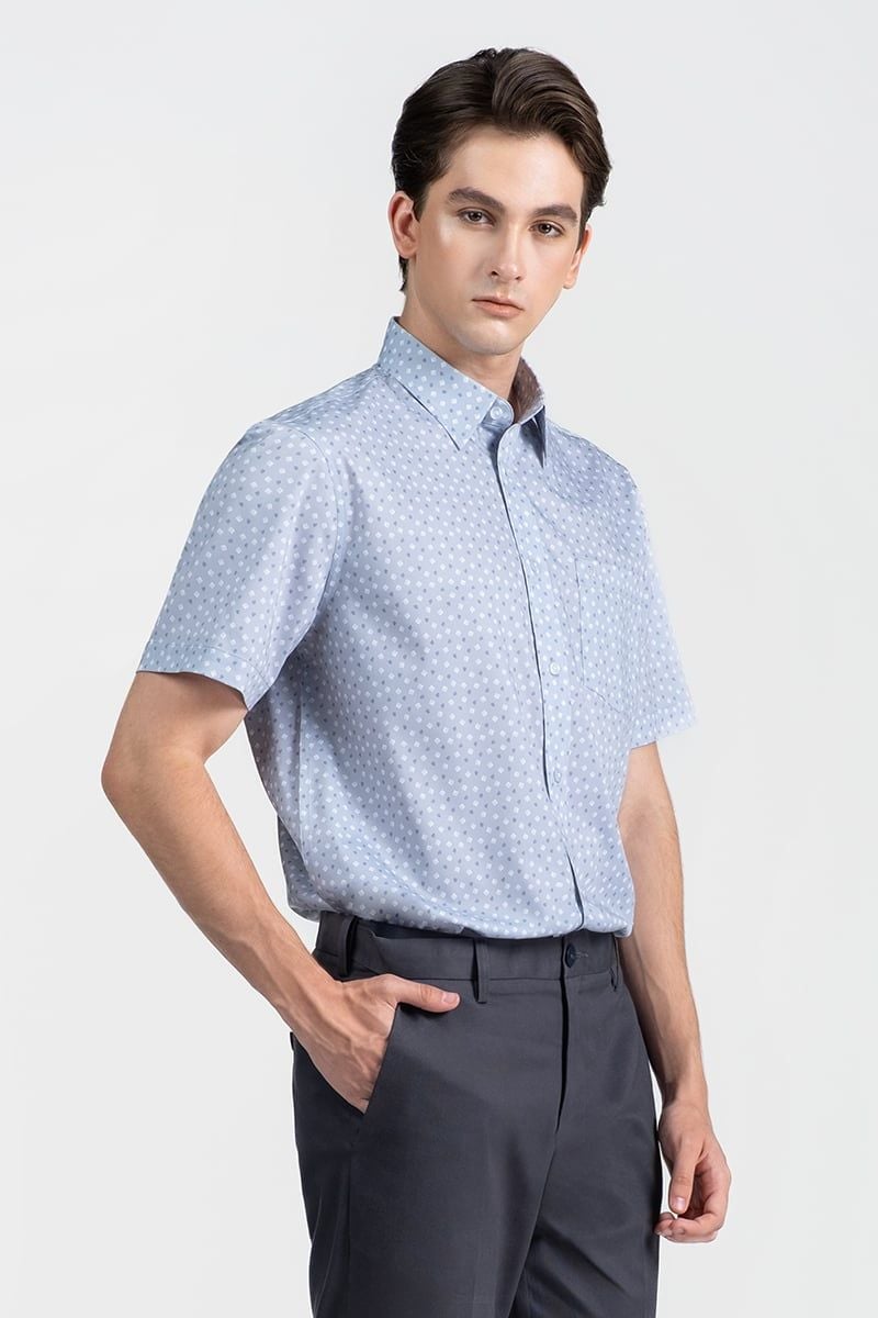  Áo Sơ Mi Nam Tay Ngắn Comfort Fit WS26SS10G-CFBB 