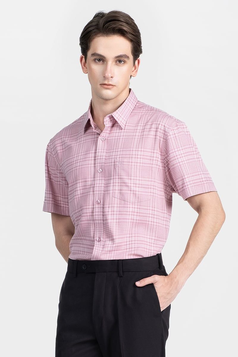  Áo Sơ Mi Nam Tay Ngắn Form Ôm WS26SS11P-SD 