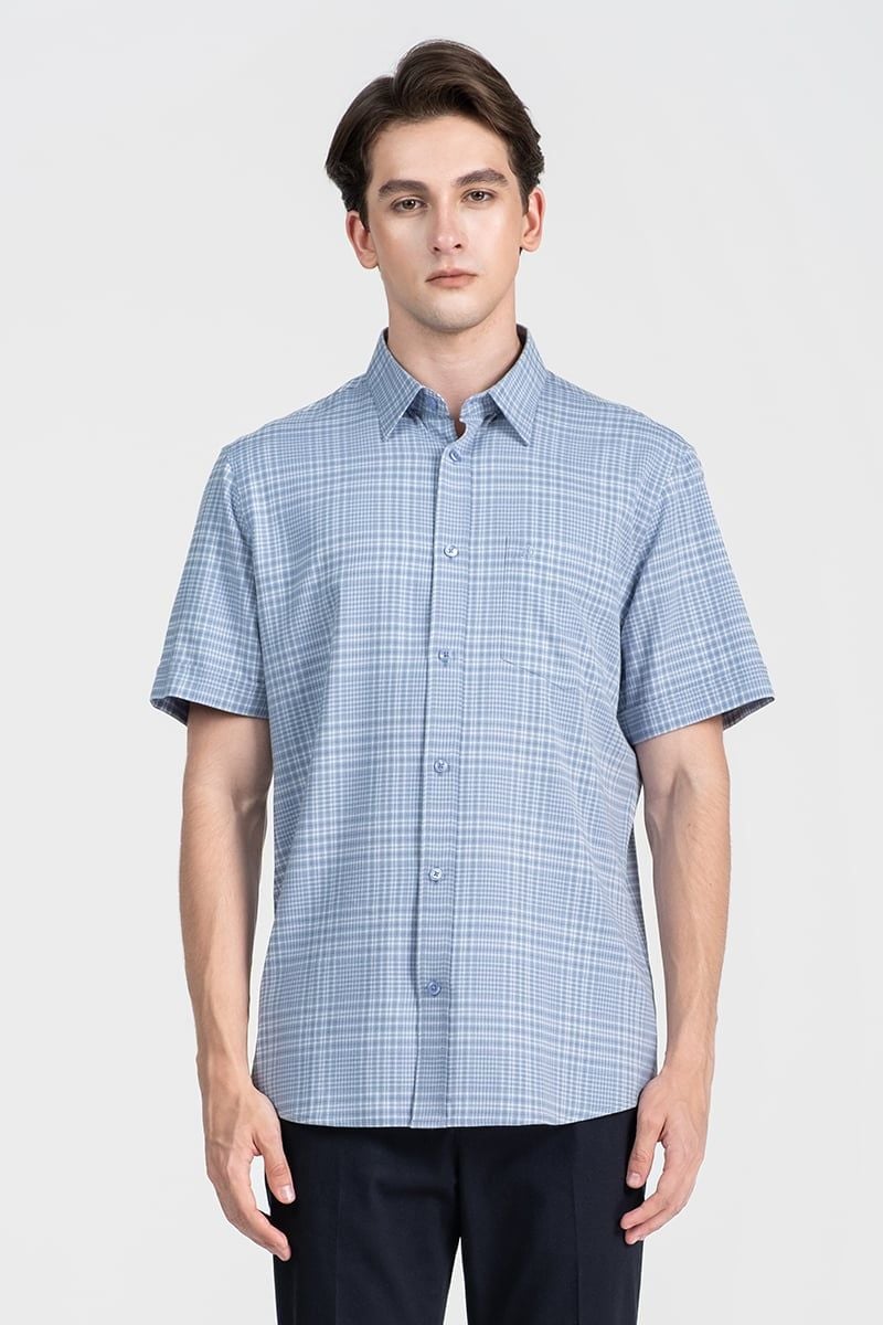  Áo Sơ Mi Nam Tay Ngắn Form Ôm WS26SS11P-SD 