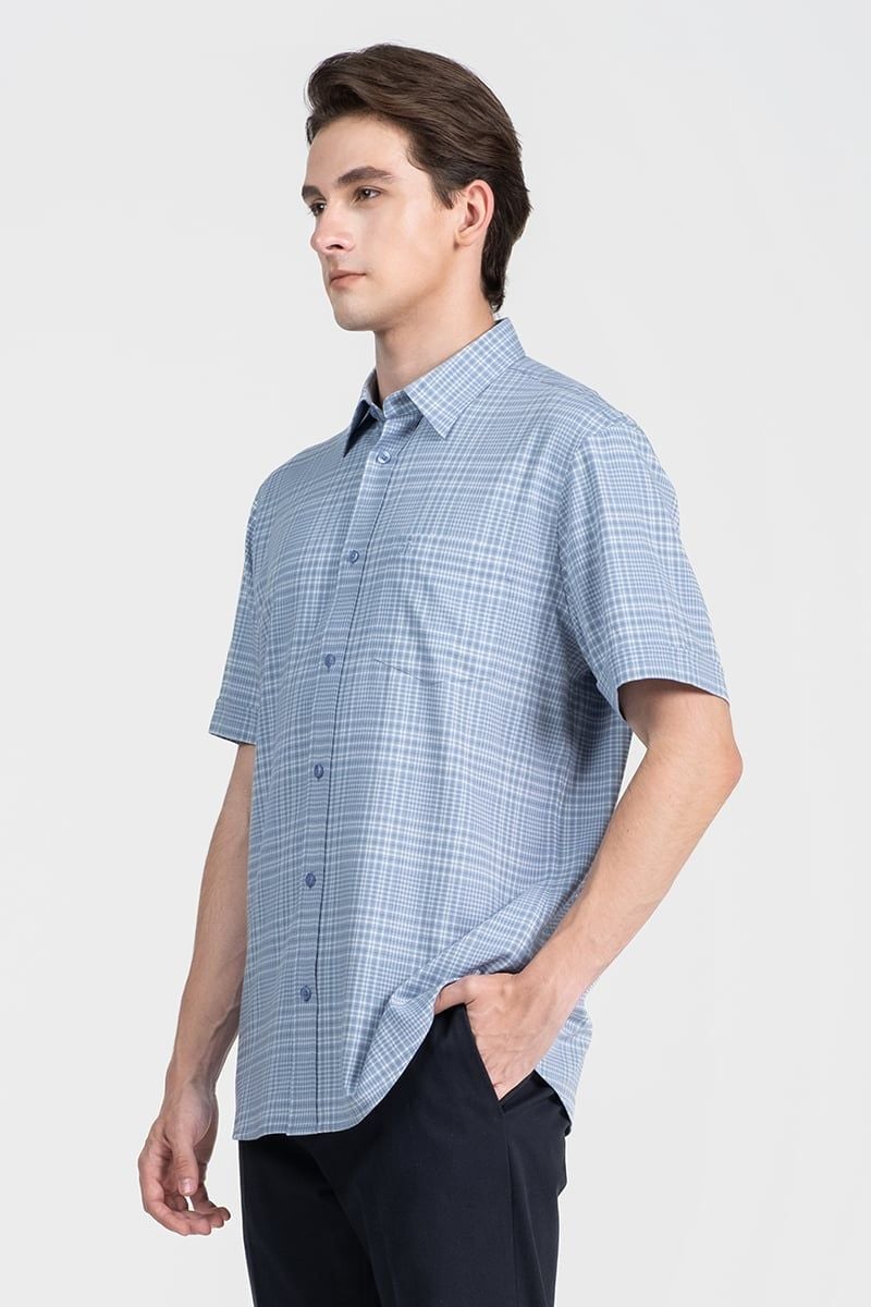  Áo Sơ Mi Nam Tay Ngắn Form Ôm WS26SS11P-SD 