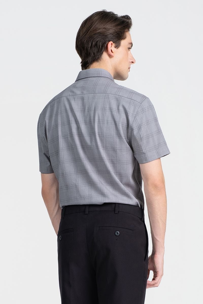  Áo Sơ Mi Nam Tay Ngắn Form Ôm WS26SS13P-SDBB 