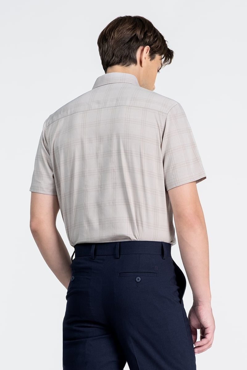  Áo Sơ Mi Nam Tay Ngắn Form Ôm WS26SS13P-SDBB 