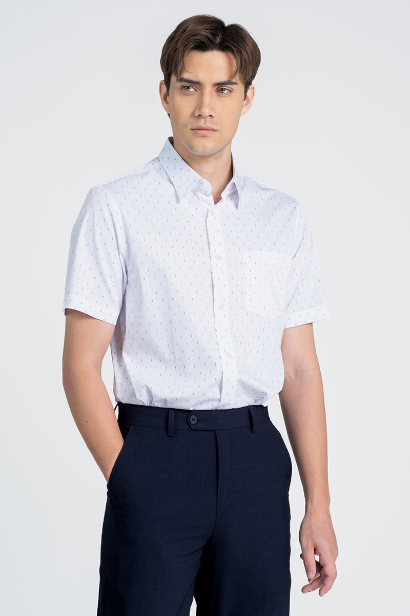  Áo Sơ Mi Nam Tay Ngắn Form Ôm Vừa WS26SS14G-CFBB 