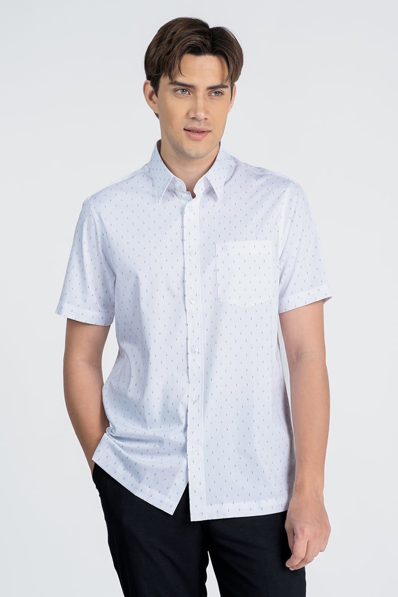  Áo Sơ Mi Nam Tay Ngắn Form Ôm Vừa WS26SS14G-CFBB 