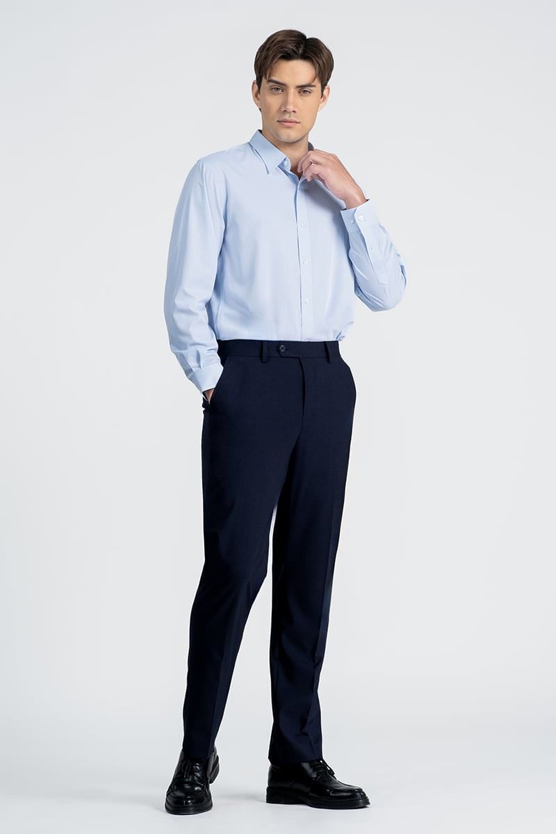  Áo Sơ Mi Nam Tay Dài Form Ôm WS26SS15T-LDBB 