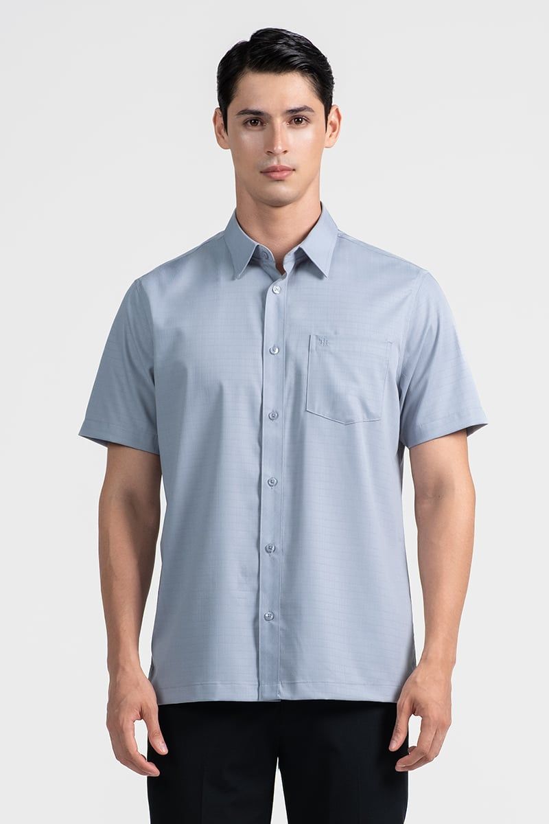  Áo Sơ Mi Nam Tay Ngắn Form Ôm Vừa WS26SS23M-CFBB 