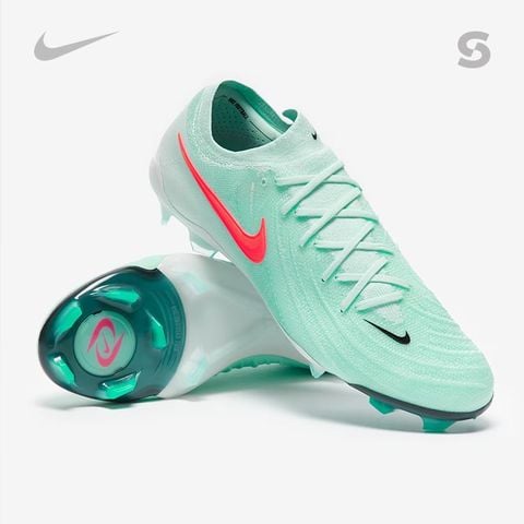 Nike Phantom GX 2 Elite FG - 'Mint Off Noir Atomic Red' - FJ2559-300