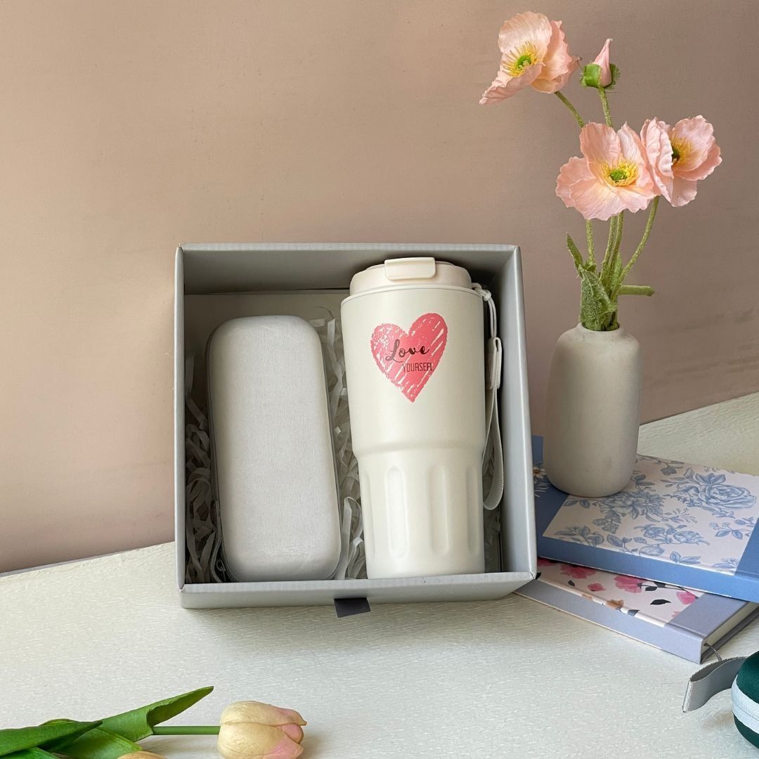  Quà 8/3, 20/10 tặng bạn gái - Set 2 món Ly 