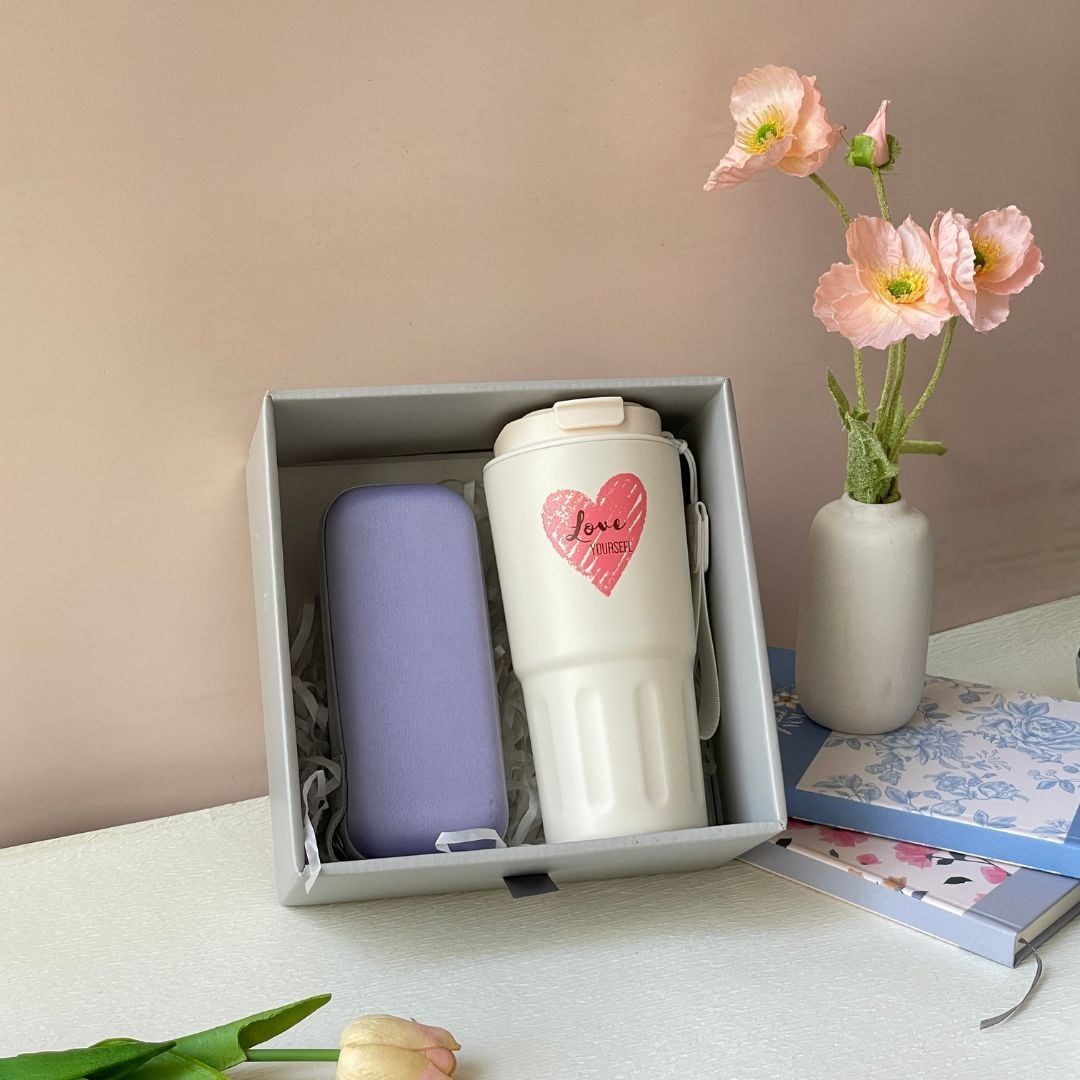  Quà 8/3, 20/10 tặng bạn gái - Set 2 món Ly 