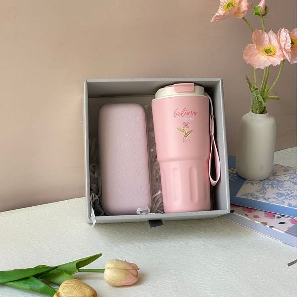  Quà 8/3, 20/10 tặng bạn gái - Set 2 món Ly 