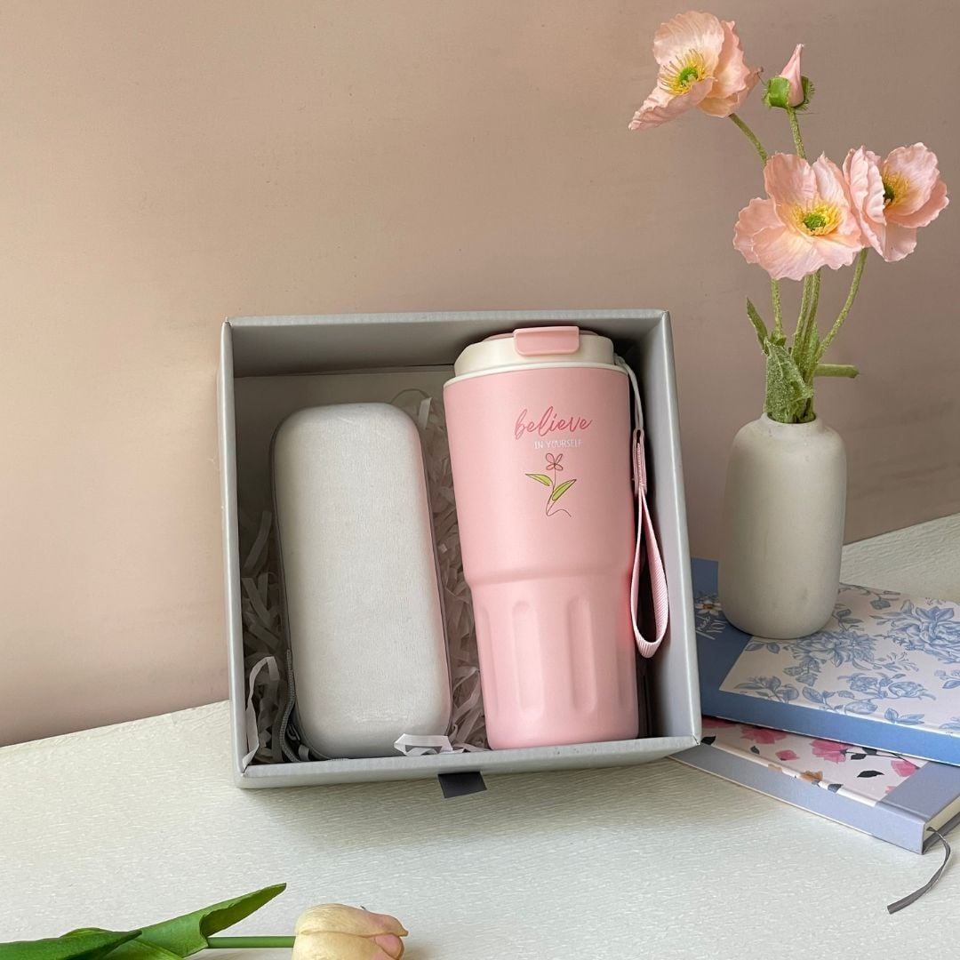  Quà 8/3, 20/10 tặng bạn gái - Set 2 món Ly 