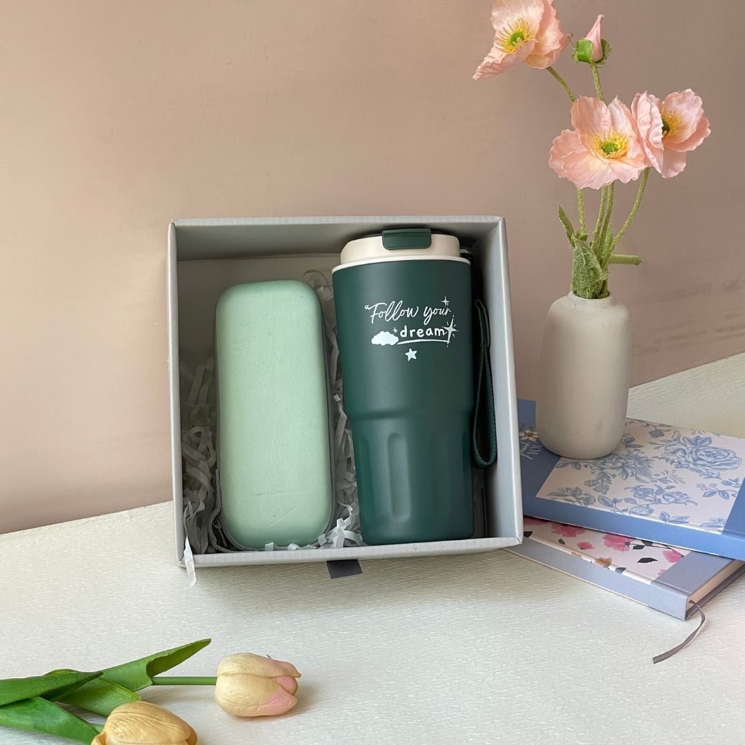  Quà 8/3, 20/10 tặng bạn gái - Set 2 món Ly 