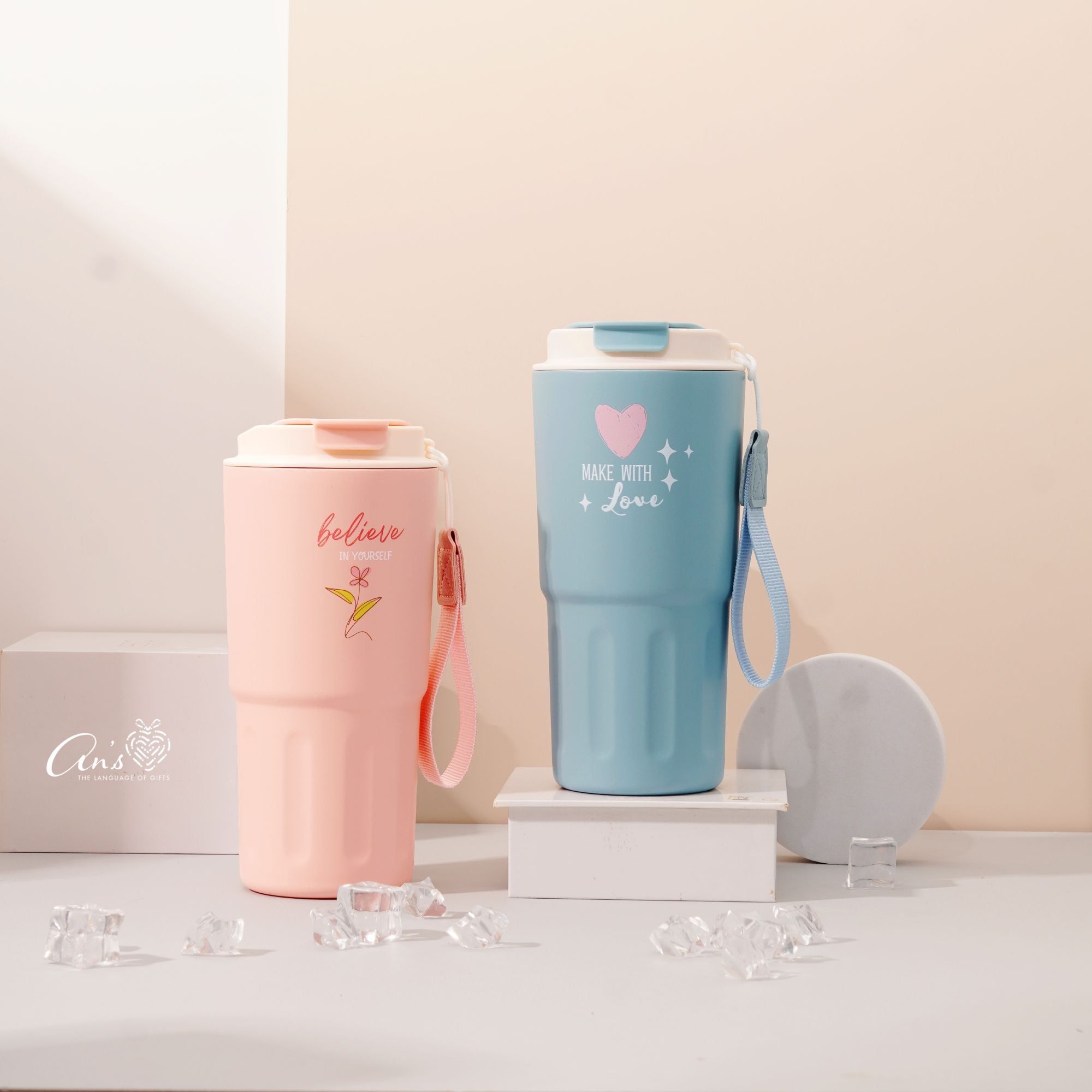  Ly giữ nhiệt in thông điệp ý nghĩa -quà tặng nữ - quà 20/10 & 8/3 