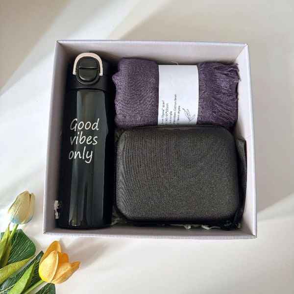  Set Quà Tặng Nam “Good Vibes Only” – In Logo Theo Yêu Cầu 