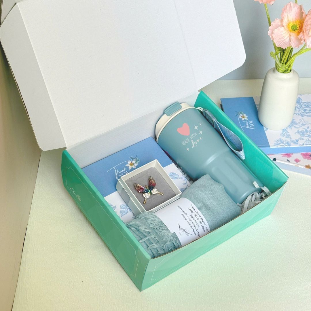  Set quà tặng vào dịp lễ 8/3, 20/10 - combo 3 món bình - túi - ví 1006_B 