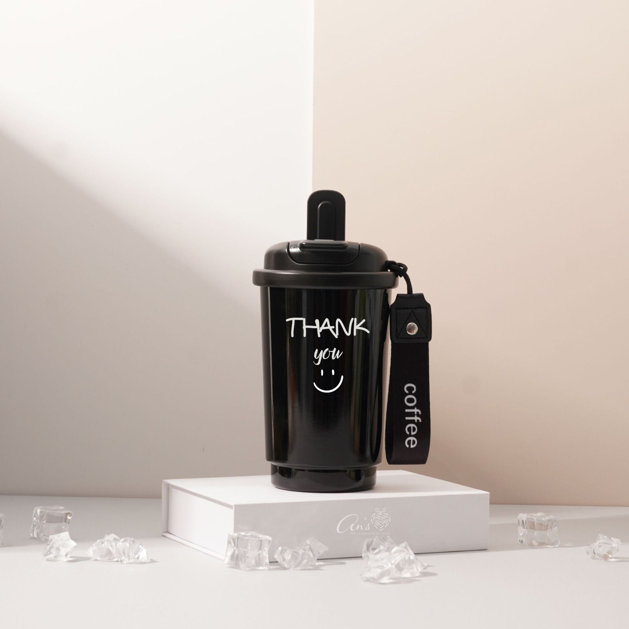  Ly giữ nhiệt đựng cà phê in ấn thông điệp cảm ơn - thông điệp truyền động lực 