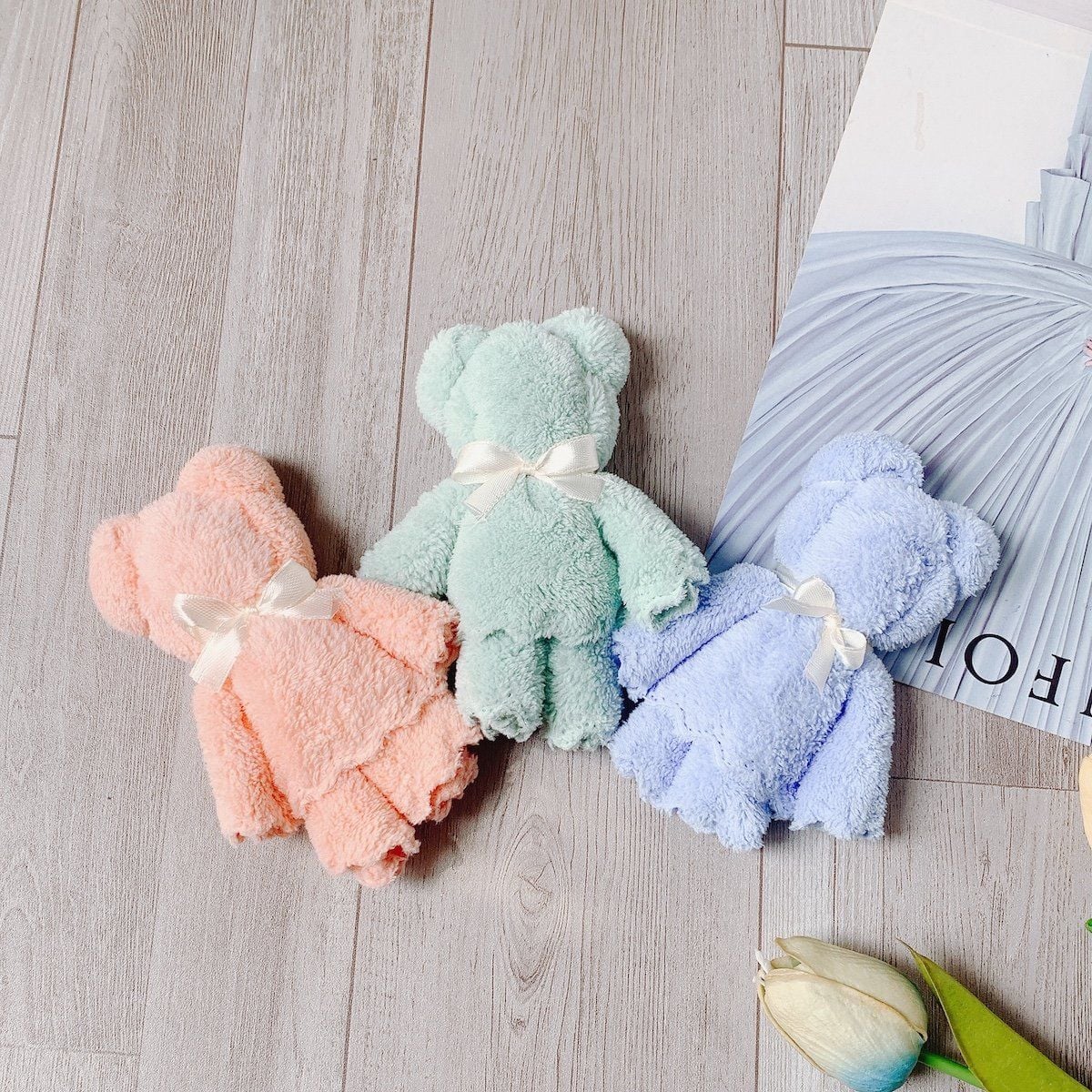  Khăn cuộn Gấu bông Quà tặng Manmu 