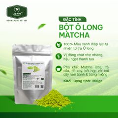 BỘT ÔLONG MATCHA ĐẶC BIỆT LỘC PHÁT 200GR