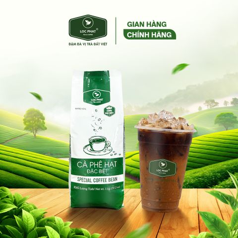 CÀ PHÊ HẠT ĐẶC BIỆT LỘC PHÁT- PHA MÁY - RANG VỪA 1KG