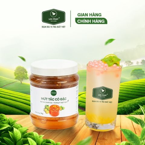 MỨT TẮC CÔ ĐẶC TOPPINGREEN 1KG