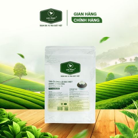 TRÀ ÔLONG LÀI ĐẶC BIỆT DẠNG LÁ NHUYỄN LỘC PHÁT 500GR