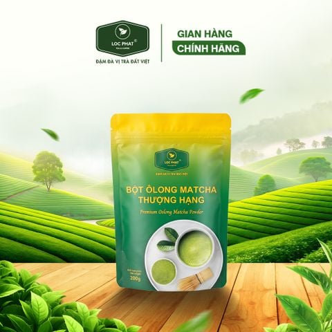 BỘT ÔLONG MATCHA THƯỢNG HẠNG LỘC PHÁT 200GR (60 GÓI/THÙNG)