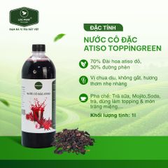 NƯỚC CÔ ĐẶC ATISO TOPPINGREEN 1 LÍT