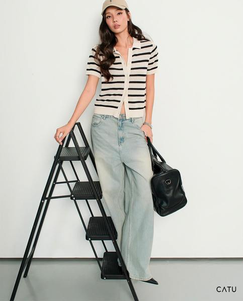 TUBYCATU | ÁO DỆT KIM CỔ POLO JUHI KNIT TOP