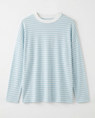 TUBYCATU | ÁO THUN DÀI TAY LAZY STRIPE TOP (Freesize)