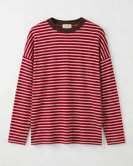 TUBYCATU | ÁO THUN DÀI TAY LAZY STRIPE TOP (Freesize)