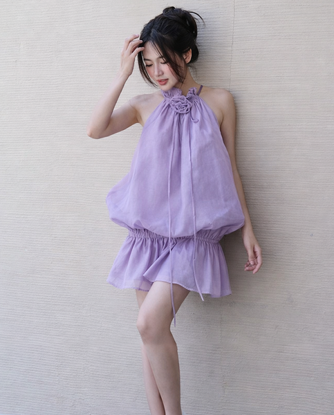 TUBYCATU | LILY PURPLE TOP (Freesize)