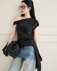 TUBYCATU | ÁO LỆCH VAI AURA WRAP TOP