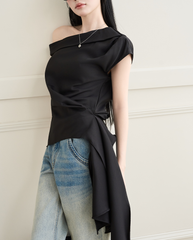 TUBYCATU | ÁO LỆCH VAI AURA WRAP TOP